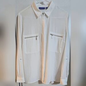Apt. 9 Crisp White Button-Up Shirt